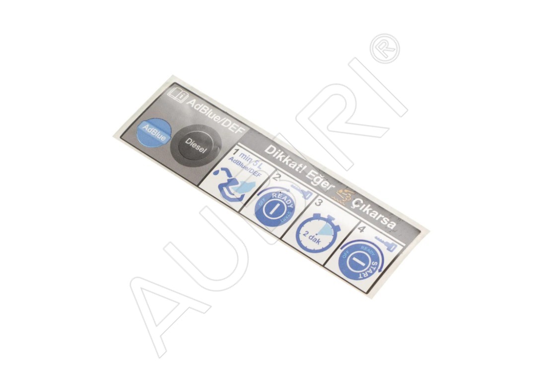 AdBlue label Fiat Ducato, Jumper, Boxer from 2018 - FIAT - 52136555 ...